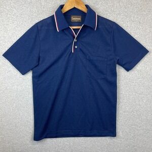 Vintage Lahmar Polo Shirt Men Large Golf Palm Springs Mod 60s MCM USA Semi Sheer